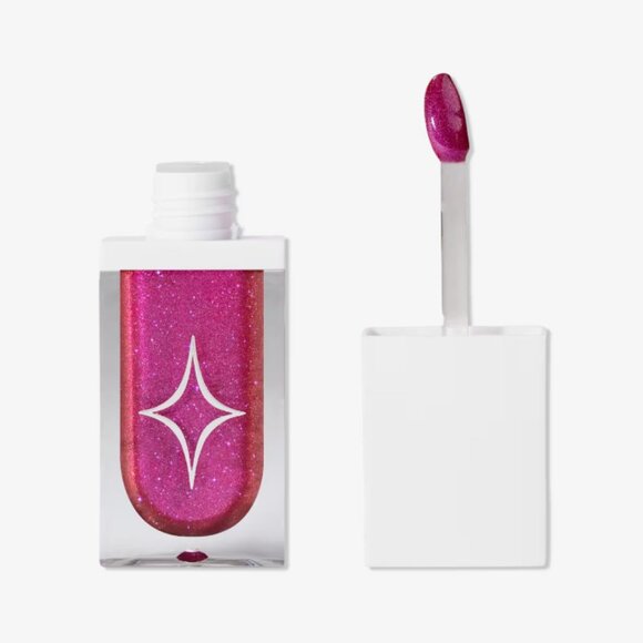 HALF MAGIC Magic Drip Glitter Lip Gloss | No Fux Fuchsia | NEW MAKEUP - Picture 1 of 6